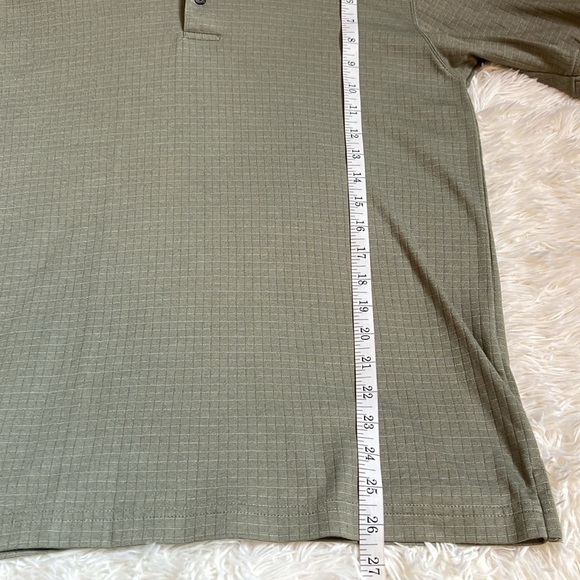 Van Heusen Size Small Men’s Olive Color Short Sleeve Collared Polo Shirt - Picture 8 of 8